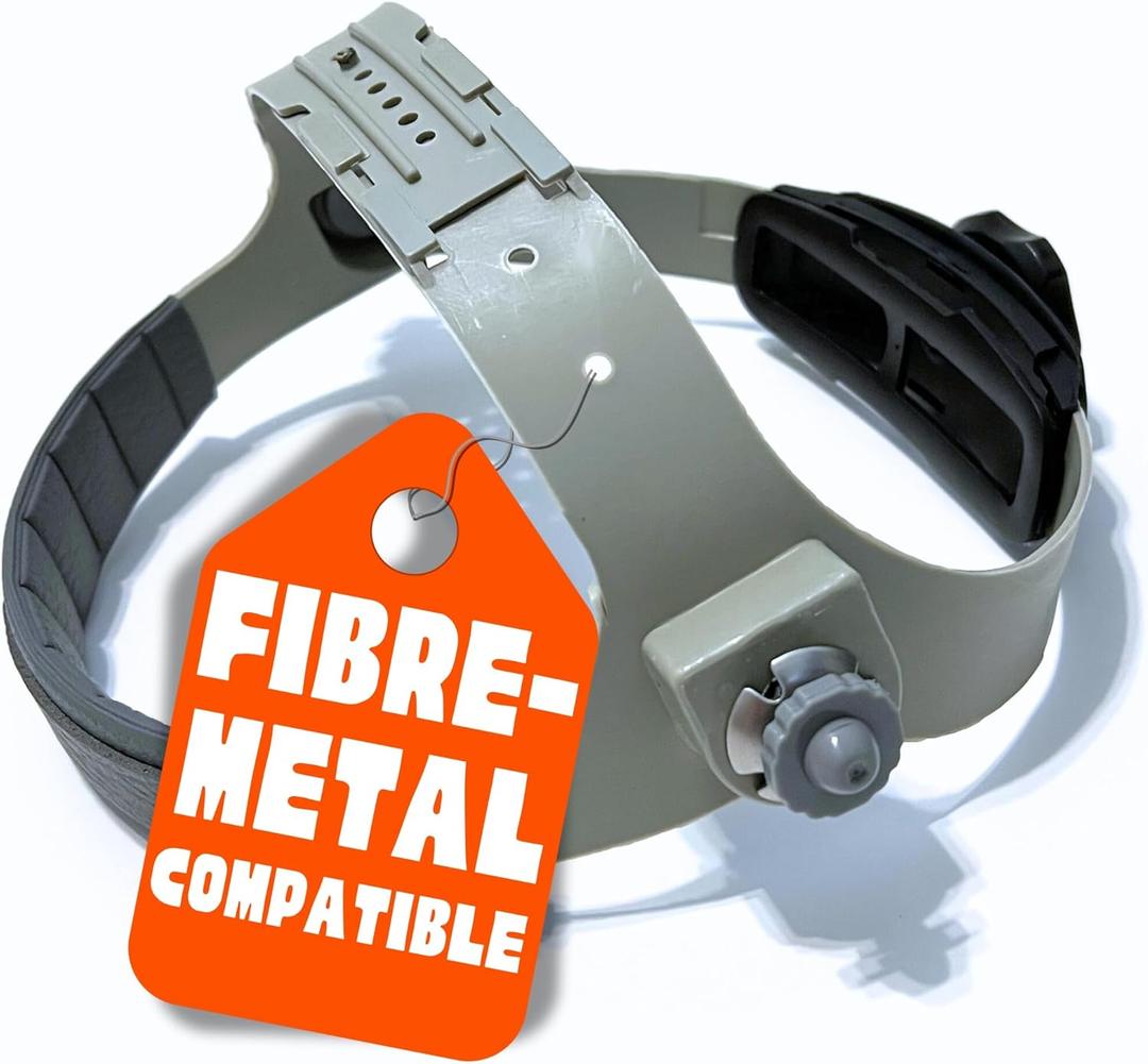 Welding Helmet Headgear Replacement | (May Come with Aluminum Fasteners) Welding Headgear Compatible with Fiber Metal and Honeywell Welding Hood | G1PL