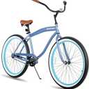 JOYSTAR 20" 24" 26" Beach Cruiser Bike for Girls, Boys, Mens and Womens, Single Speed Kids Cruiser Bikes with Coaster Brake