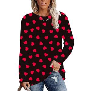 Roshop St Satricks Day Shirts Women Long Sleeve Irish Lucky Shamrock Printed Graphic Holidays Shirt size M