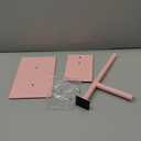 CISILY Pink Toilet Paper Holder Stand with Phone Shelf, Bathroom Toliet Decor Decoration. Tissue Paper Roll Holder Free Standing Storage Decor Accessories