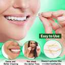 BrushPicks Interdental Toothpicks, Soft Interdental Brushes and Dental Floss Picks 2-in-1, Teeth Plaque Remover 500 Toothpicks, 1 Pack