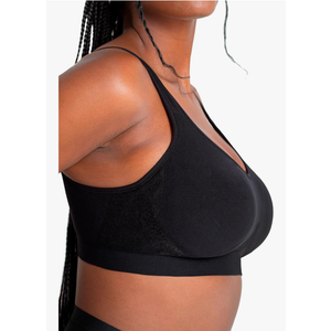 SHAPERMINT Bralettes for Women with Support - Adjustable Wireless Support Bra, Full Coverage No Underwire Seamless Bra XL