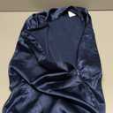 HOMBYS Pillowcase for Cube Pillow-Silky and Smooth Satin Pillowcase with Hidden Zip (ONLY Pillowcase) (24"x12"x5.5", Navy Blue)