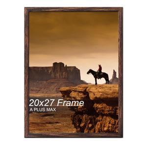 A PLUS MAX 20x27 Picture Frame Brown Light Weight Wall Mount
