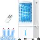 Portable Air Conditioners, [9.5L large Water Tank], 3-in-1 Evaporative Air Cooler for Room, Fast Cooling Portable AC Unit w/7H Timer/Remote, 3 Speeds, Quiet Swamp Cooler for Bedroom Office