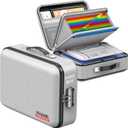 COLCASE Fireproof Document Box, Hard Case Fireproof File Organizer with Lock Hard-Shell Design Fireproof Water Resistant Safe Box for Important Documents Certificates Laptop Passports Gray