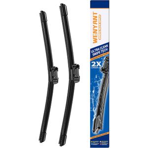 24"/21" Windshield Wipers Compatible with GMC Acadia 2012-2007 Volkswagen Tiguan 2017-2009 Front Wiper Blades for My Car Original Equipment Automotive Replacement (Set of 2)