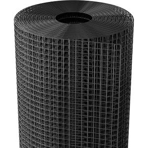 Dynabyte 19 Gauge Black Hardware Cloth 1/2 inch 48 x 100 ft Vinyl Coated Wire Mesh Roll for Chicken Wire Fencing, Garden Fence, Gopher Guard & Custom DIY Projects