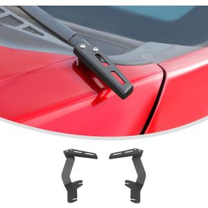 Linskip Ditch Light Brackets Compatible with 2021-2025+ Ford F150 & Raptor, Hood LED Light Mount Kit for F150 Exteiror Accessories