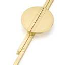 Rergy Cabinet Handles Half Moon Door Pulls and Knobs, 2 Pack Brushed Gold 11-1/3 inch Hole Center, Decorate Hardware for Kitchen Zinc Alloy Furniture for Dresser Drawer