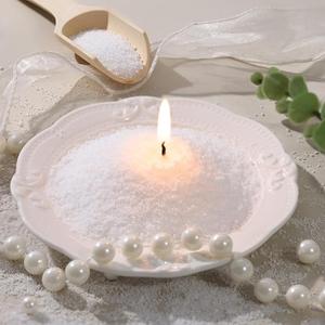 REISEN 2.2lb/35OZ Candle Sand Wax- White Unscented Sand Candle with 10 Wicks & Wooden Spoon, Non Toxic Wax Beads, Refillable Natural Pearls for Powder Candle Making