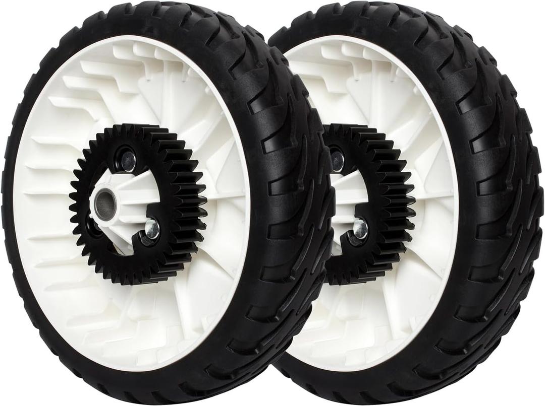 115-4695 Lawn Mower Rear Wheels Replaces Toro 115-4695 138-3216 - Drive Wheel Plastic Gear Assebmly 8" Compatible with 20332 20333 20334 22" Recycler Push Lawn Mower - 2 Pack