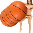 Kajaia 3 Pack 42 Inch Jumbo Beach Ball Large Inflatable Basketball Giant Sports Ball Balloons Basketball Party Favors Decorations for Kids Aldults Outdoor Beach Pool Games Activities(42 Inch)