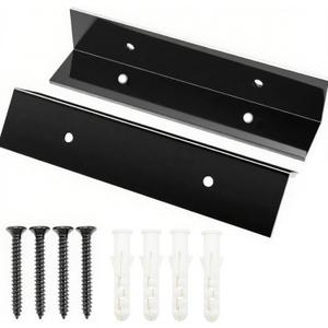 Garage Door Rodent Guard  Aluminum Mouse Snake Shield Plates  Rust-Proof Garage Bottom Corners  Universal Fit  Easy Install with Screws (2 Pack)