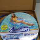 SwimWays Spring Float Premium Recliner Pool Lounger, Inflatable Pool Floats Adult with Fast Inflation for Ages 15 & Up, Sky Blue