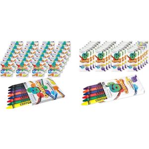 ArtCreativity Bulk Crayons Pack - Includes 24 sets of 8 Packs + 25 sets of 6 Packs
