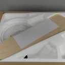 42" RGB Ceiling Fan with Light, Music Sync Smart Fan with Alexa/Google/App Control, Low Profile Flush Mount, 6-Speed Quiet DC Motor, 4 CCT Dimmable Lighting for Bedroom Living Room, White