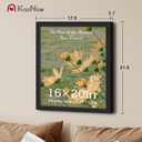 16x20 Picture Frame 2 Pack, Textured Black Solid Wood, Wall Gallery Poster Frame