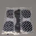 Tens Unit Wireless Electrode Pads, Replacement Electrode Pads with Standard 3.5mm Snap-on Connectors(4PCS/Set)(Black)