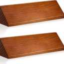Eersida 2 Pcs Blank Business Wood Name Plate for Desk Name Plate Walnut DIY Personalized Wooden Name Plaque for Desk Nameplate for Office Classroom Gift 8 x 2 x 2 Inch