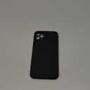 Vooii Compatible with iPhone 11 Pro Max Case, Upgraded Liquid Silicone with [Flat Edges] [Camera Protection] [Soft Anti-Scratch Microfiber Lining] Phone Case for iPhone 11 Pro Max - Black