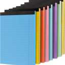 Thboxes 8 Pack Colored Legal Pads, Totally 400 Sheets Legal Pads 8 x 11.5inch College Ruled Writing Pads Wide Ruled Paper for Office, School, College, Professional