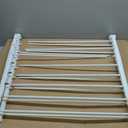 Whitmor Spacemaker Folding Drying Rack, Freestanding Indoor Clothes Dryer, Space Saving Compact Design, 6"L x 26"W x 51.5"H, White, Spacesaver