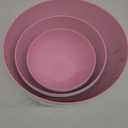 Plastic Bowls for Serving and Mixing - 6 PCs - Reusable Snack Cereal Salad Bowl - Microwaveable and Dishwasher Safe Small Nesting Chip Camping Outdoor - Pink/Green