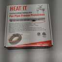 HEATIT 3ft Pipe Heat Cable for Metal And Plastic Home Pipes, Energy-Saving, Self-Regulating Heating Tape for Pipe Freeze Protection, Keeps Water Flowing at -40F, ETL Listed, 120V 3W/FT