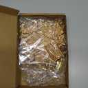 Thyle 24 Pcs Christmas Brass Leaves Tree Ornaments Gold Leaves Decorations Metal Hanging Decor Golden Leafy Brass Ornaments for Christmas Tree Wreath Garland Birthday Wedding Hoilday Party Supply