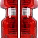 Tail lights Assembly Compatible with 2019-2025 Chevy Silverado 1500 2500HD 3500HD,Rear Light Taillights Replacement for GM2801308 84554656 GM2800308 84554657