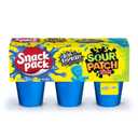 Snack Pack SOUR PATCH KIDS BLUE RASBERRY Flavored Juicy Gels Cups, 3.25 oz., 6-Count (Pack of 8)