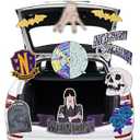 Halloween Trunk or Treat Car Decoration Kit, PVC Outdoor Halloween Garage Door Decorations