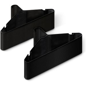 Amazon Basics Space Saving Plastic Clothes Hangers, Sturdy Closet Organizer for Shirts and Jackets, Adult Size, Black, 50-Pack