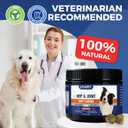 Hip & Joint Supplement for Dogs - Advanced Glucosamine MSM Chondroitin with Turmeric - 10-in-1 Veterinarian Formulated Joint Pain Relief for Large Breed Senior Dogs - 60 Tablets