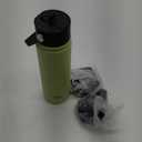 22oz Stainless Steel Bottles with 3 Lids Sport Insulated Water Bottle,Macaron Green