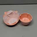 Detachable Elevated Cat Bowls, 15 Tilted Raised Cat Food Bowl Anti-Vomiting,Whisker Friendly, Adjustable Pet Dishes Extra Wide for Protecting Spine, Adult Kitten (Pink