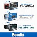 Bendix Priority1 CFC1874 Ceramic Rear Brake Pads for Mazda 6 2021-2016