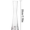 18 Pcs Glass Bud Vases for Centerpieces, Modern Clear Small Skinny Decorative Single Flower Bud Vase Minimalist Slim Floral Vase for Flower, Wedding Party Event Home Office Table Decor