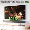 USX MOUNT Soundbar Mount for Samsung, Sony, LG, Vizio, Bose, Onn & More Sound Bar Mounts-Universal Soundbar Mounting Bracket Under TV, Floating Speaker Wall Mount 1 Pair Soundbar Shelf