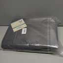 Turquoize Thermal Insulating Blackout Grommet Top Curtains Ultra Soft Blackout Thermal Insulated Window Curtain Panels Extra Long Curtains Room Darkening 52 Wide x 108 Length Inches, Charcoal Gray