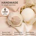Bath Bombs Gift Set, USA Made with Organic & Natural Ingredients, Christmas Stocking Stuffers for Women & Men, Relaxing Spa Gifts, Wife Stocking Stuffers (1 Count (Pack of 6))