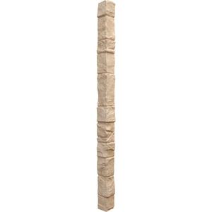 Universal Outside Corner for EverStone Faux Stone Siding Panels, 3"W x 3"D x 48"H, Ocean Floor Color