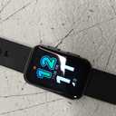 MorePro Health Fitness Tracker with Blood oxy-gen Monitor and 24/7 Heart Rate and Blood Pressure, Sleep Monitor, 120+ Sport Modes Waterproof Fitness Watch for Women Men Android iOS, Black