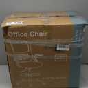 Sweetcrispy Tall Drafting Desk Chair - Ergonomic High Stool Computer with Adjustable Height and Comfy Lumbar Support, Office Rolling Counter with Flip-up Arm and Footrest, Grey