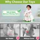 Bouncy Pals Sheep Hopping Horse, Toddler Boy Girls Inflatable Bouncing Farm Animal Hopper, Kids Outdoor Jumping Lamb Toy, Indoor Plush Ride on Bouncer, Birthday Gifts for 18 24 Months 2 3 4 5 Year Old