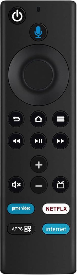 L5B83G Replacement Voice Remote fit for Amazon TV Stick E9L29Y S3L46N K2R2TE LY73PR and Cube EX69VW A78V3N and LDC9WZ w/Prime Video Netflix Apps Internet