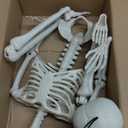 36" Halloween Skeleton Decorations,Human Bones for Halloween Party with Movable Joints,for Haunted Houses, Front Lawn, Graveyard Props