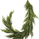 Norfolk Pine Garland 6ft Real Touch Realistic Christmas Pine Garland, Greenery Artificial Christmas Decorations for Table, Mantle, Wall