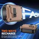 3 x Compatible with AirPods Pro 2nd/1st Generation Case Cover,with Cleaner kit,Automatic Snap Switch Secure for iPod Pro Charging Case (USB-C/Lightning Cable) (2023/2022/2019)